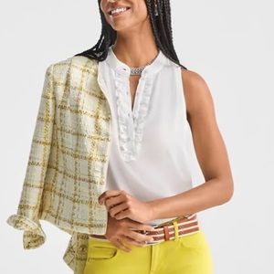 Cabi frill top nwot xs